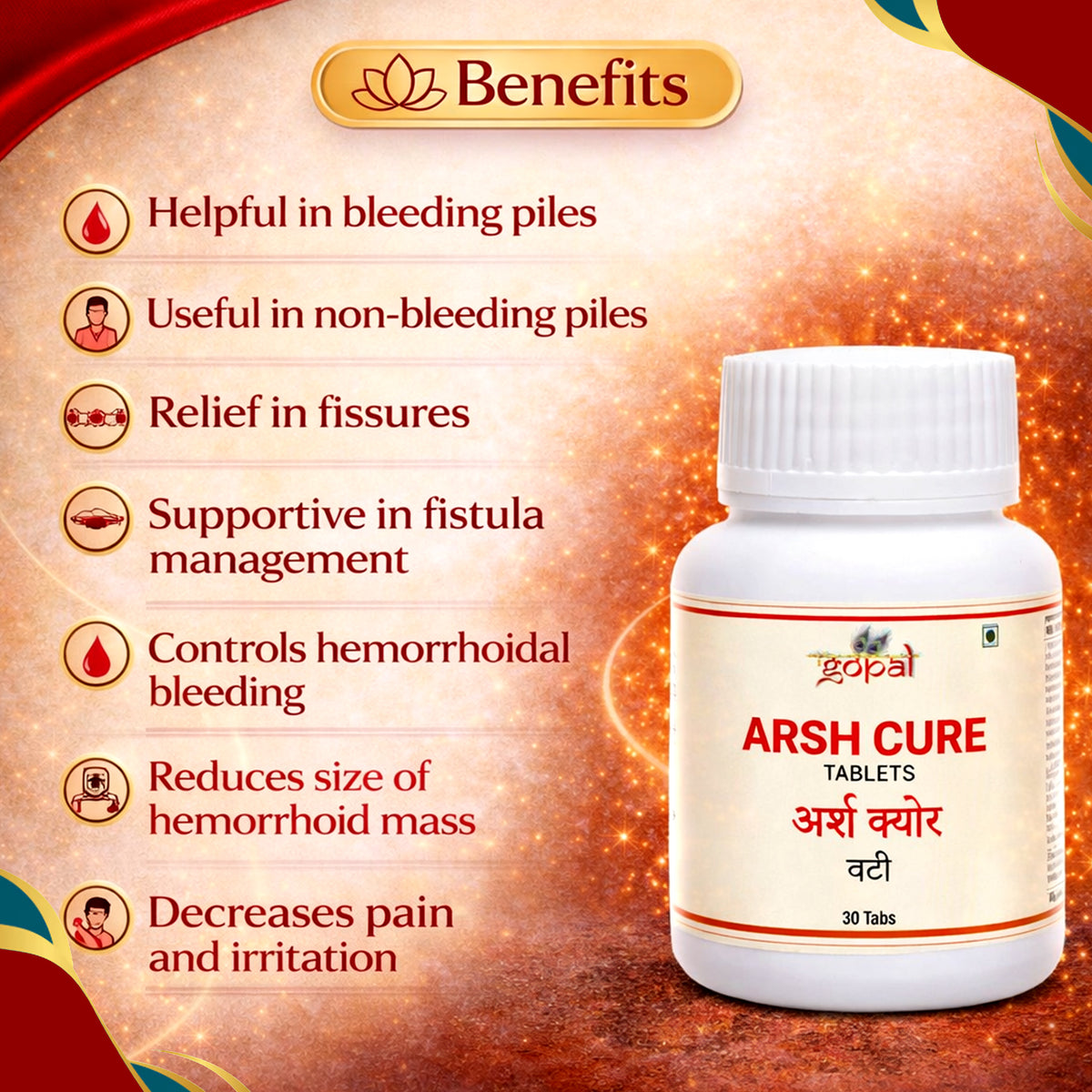 Arsh Cure Tablet - 30 Tab – RamGopal Ayurveda