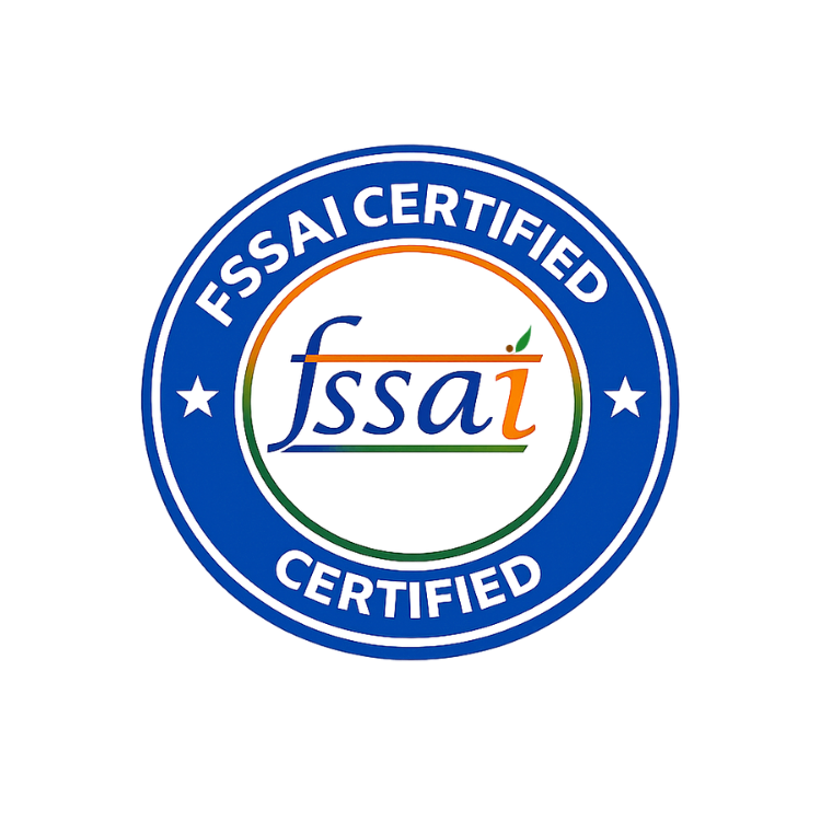 FSSAI Certified logo on a white background