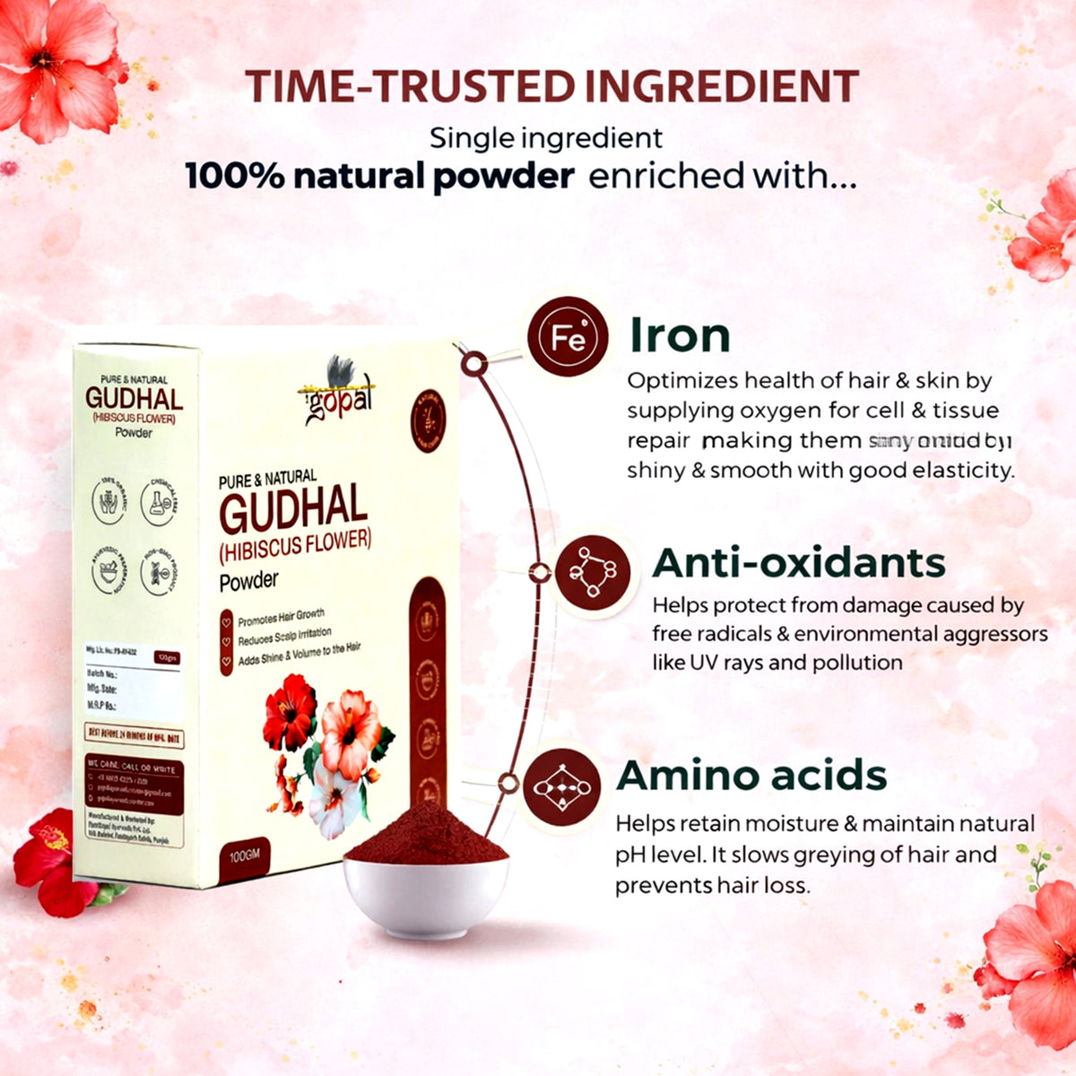 Gudhal Powder - 100gm – RamGopal Ayurveda
